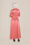 Flower Embroidered Dress with Collar 40677 - 3