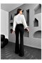 Trendyy Black Spanish Colorfast Lycra High Waist Jeans Pants - 5