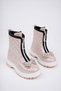 Ponny Guaranteed Serrated Non-Slip Sole Children's Winter Boots with Front Zipper and Bow - 2