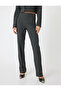Slim Fit Standard Waist Fabric Trousers - 3