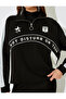 X Inji - Half Zipper Slogan Color Block Comfortable Fit Sweatshirt - 6