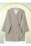 Double Tie V-Neck Kimono -Stone