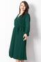 Belt Detailed Chiffon Evening Dress Emerald Tbs916 - 5