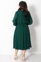 Belt Detailed Chiffon Evening Dress Emerald Tbs916 - 3