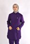 Lycra Nurse Uniform Hijab Single Top Purple