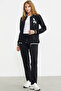 Black Knitwear Combined Zippered Tracksuit Set - 3
