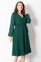 Belt Detailed Chiffon Evening Dress Emerald Tbs916 - 4