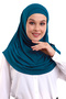 Petrol Adult Boneli Hijab Ready-To-Wear Practical Scarf