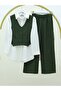 Buttoned Vest Suit