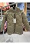 Hooded Quilted Girl's Coat - 6