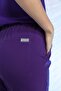Lycra Nurse Uniform Single Bottom Purple - 4