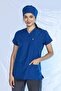 Lycra Bat Sleeve Nurse Jersey Single Top Cobalt Blue