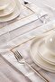 مفرش المائدة المسطح المطرز بلف الجنة - 2