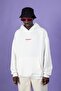 Asperitas Back Printed Oversize Unisex White Hoodie - 4