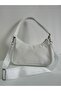 White Baguette Bag Women's Bag with Strap - 2