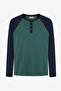 Navy Trousers Multicolor Pajama Set - 2