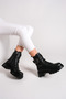 Mono Waterproof Chain Detailed Zippered Premium Women's Boots