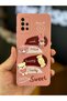 Galaxy A51 Case Design Patterned Camera Protection Rabbit Pink Soft Silicone Cover - 3