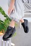 Women's Anatomical Guaranteed Lightweight Flexible Comfortable Sneaker Sports Shoes Black Black