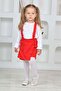 Girl's 23 April 29 October 19 May Performance Daily Dress Red Lycra Strap Salopet