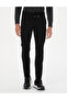 Black Slim Fit Jogger Canvas Trousers 50295934-Vr046 - 2