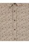 Beige Slim Fit Long Sleeve Shirt 50259533-Vr011 - 6