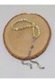Peridot (zebercet) stone green-white variegated rosary 33 piece 8mm (23115) - 2