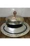 قارب نحاسي مطرز مزدوج اللون مقاس 40 سم - 3
