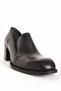 Women's Blunt Toe High Heeled Shoes Real Leather Br 44274 Black - 5