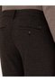 Brown Slim Fit Elastic Waist Lace up Canvas Trousers 50292190-Vr029 - 6