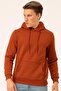 Suwari Orange Hooded Men's Sweatshirt