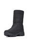 Unisex Non-Slip Sole Fur Anatomical Boots - Black (Winter Slippers Gifted) - 6