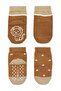 Organic Baby Boy Children's 2-Piece Non-Slip Combed Cotton Socks with Animal Figures - 4