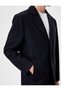 Slim Fit Cashmere Coat with Pocket Detail - 5