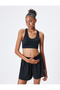 Sports Bra U-Neck Covered Tulle Detailed Slim Fit - 3
