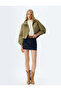 Crop Jacket Oversize Zippered Hooded Snap Button Waterproof - 2