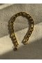 Cuba Chain Gold Color Stainless Steel Men's Bracelet - 8