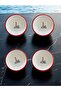4 Pieces 24 cm Enamel Bowl Plate, Deep Plate, Soup Plate, Retro, Deep Plate, Soup Bowl, Marinade