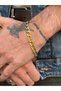 Cuba Chain Gold Color Stainless Steel Men's Bracelet - 2