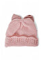 Girl's Bow Folded Flower Embroidered Beret - 3