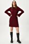 Women's Laila Burgundy Knitted Dress - 5