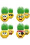5 Pieces of Grass Man Original Licensed Fun and Cute Product Emojis and Cimojis Toys