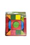 Geometric Shape Colored Wooden Blocks - 20 Pieces Geometric Shape Wooden Building Blocks - 4