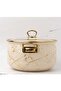 Cream Marble 26 cm Diameter 6.2 Liter Enamel Milk Yogurt Stew Pot Please Pay Attention to the Dimensions - 5