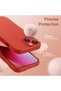 (Renewed) iPhone 13/14/15 Case Non-Fading Special Protection Layer Velvet Launch Wipeable Colorful Soft Silicone Red Cover Phone Case - 7