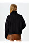 Turtleneck Hair Knit Textured Knitwear Sweater - 4