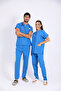 Unisex Terikoton Doctor Nurse Uniform Medical Uniform Surgical Top Thin Fabric (Top) - 3