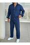 Men's Thick Grammated Muslin Fabric Spring Baggy Bottom Shirt Set - 2