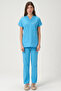 Lycra Scrubs Baby Blue Bat Sleeve Doctor Nurse Jersey Suit