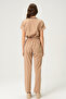 Lycra Scrubs Beige Bat Sleeve Doctor Nurse Jersey Suit - 6